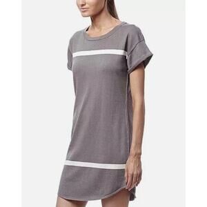 NWT 360 Cashmere Harley Sweater Dress Striped Women's Size Small MSRP $440 Gray